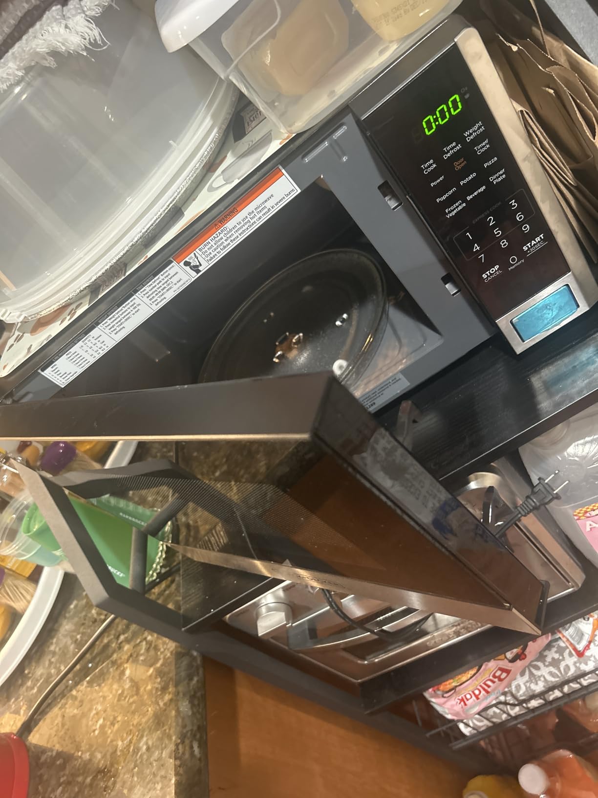 BLACK+DECKER Countertop Microwave Oven, 0.9 Cu.Ft, 900W, Stainless Steel customer photo 1