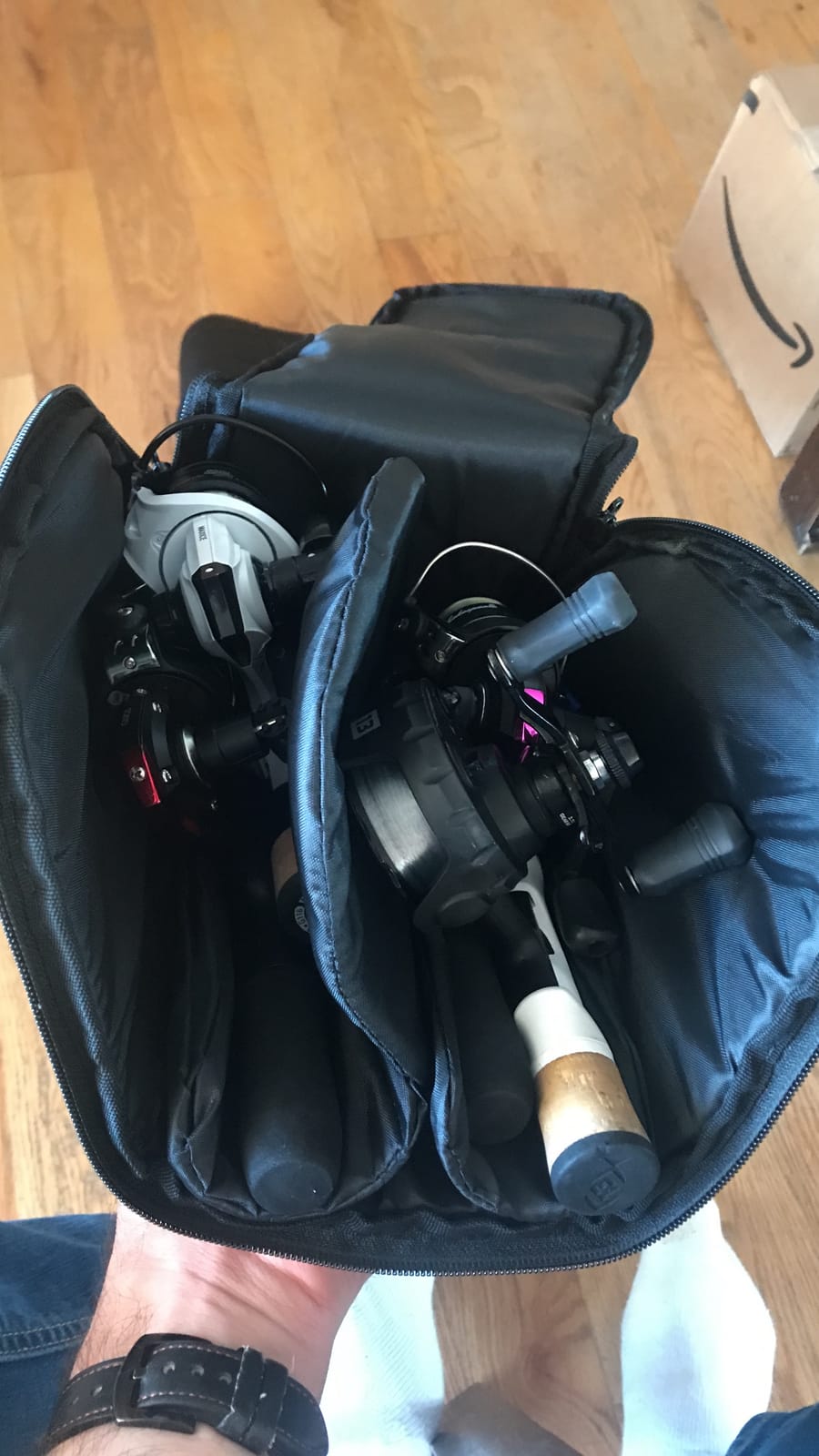 Clear Creek Portable Fly Fishing Dual Rod & Reel Complete Protection Storage Carrying Case customer photo 1
