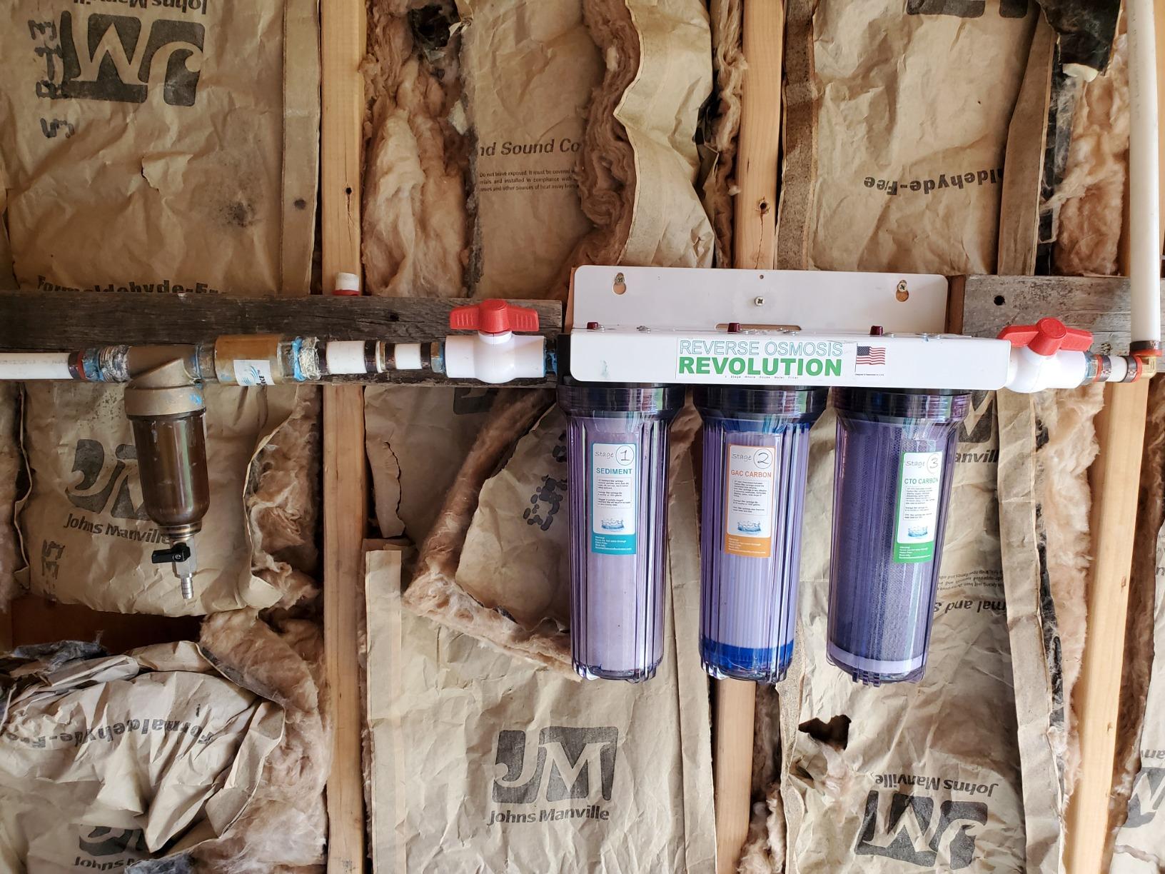 Whole House 3-Stage Water Filtration System, 3/4