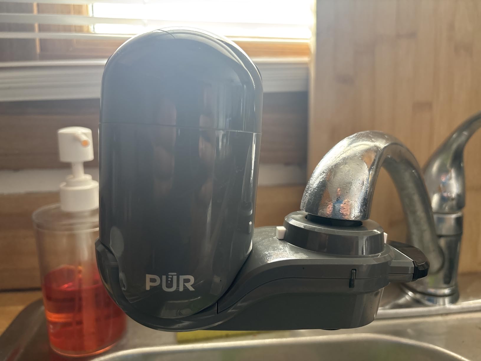 PUR Plus Faucet-Mount Water Filtration System, Lead-Reducing Filter, Grey | Easy Installation, 100-Gallon Capacity customer photo 2