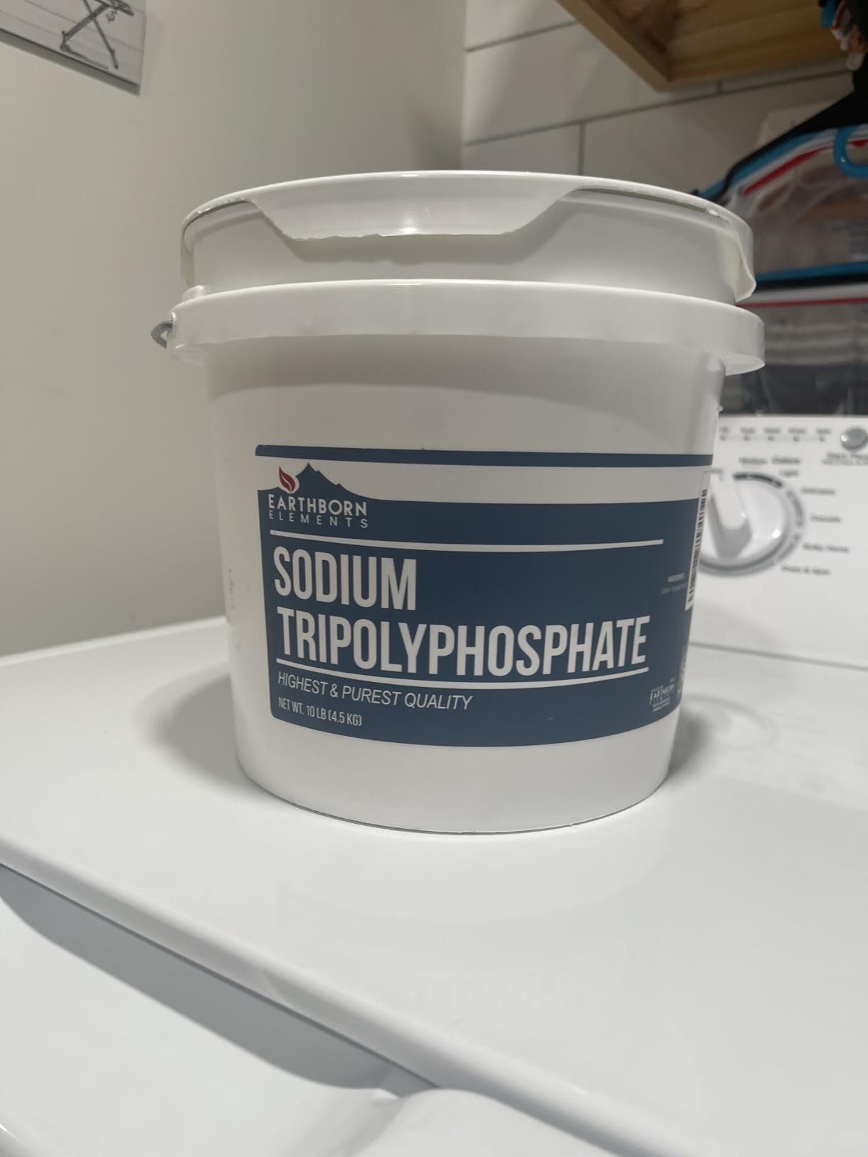 Earthborn Elements Sodium Tripolyphosphate, 1 Gallon Bucket, Cleaning Agent, Water Softener, Laundry Additive, Resealable Bucket customer photo 1