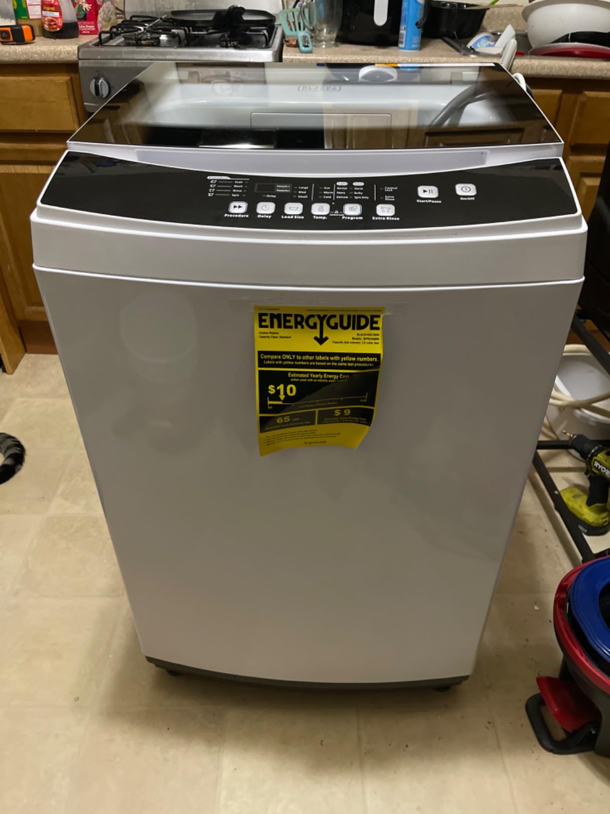 BLACK+DECKER 1.7 Cu. Ft. Portable Washer, 11 lb. Capacity, BPWM16W, White customer photo 2