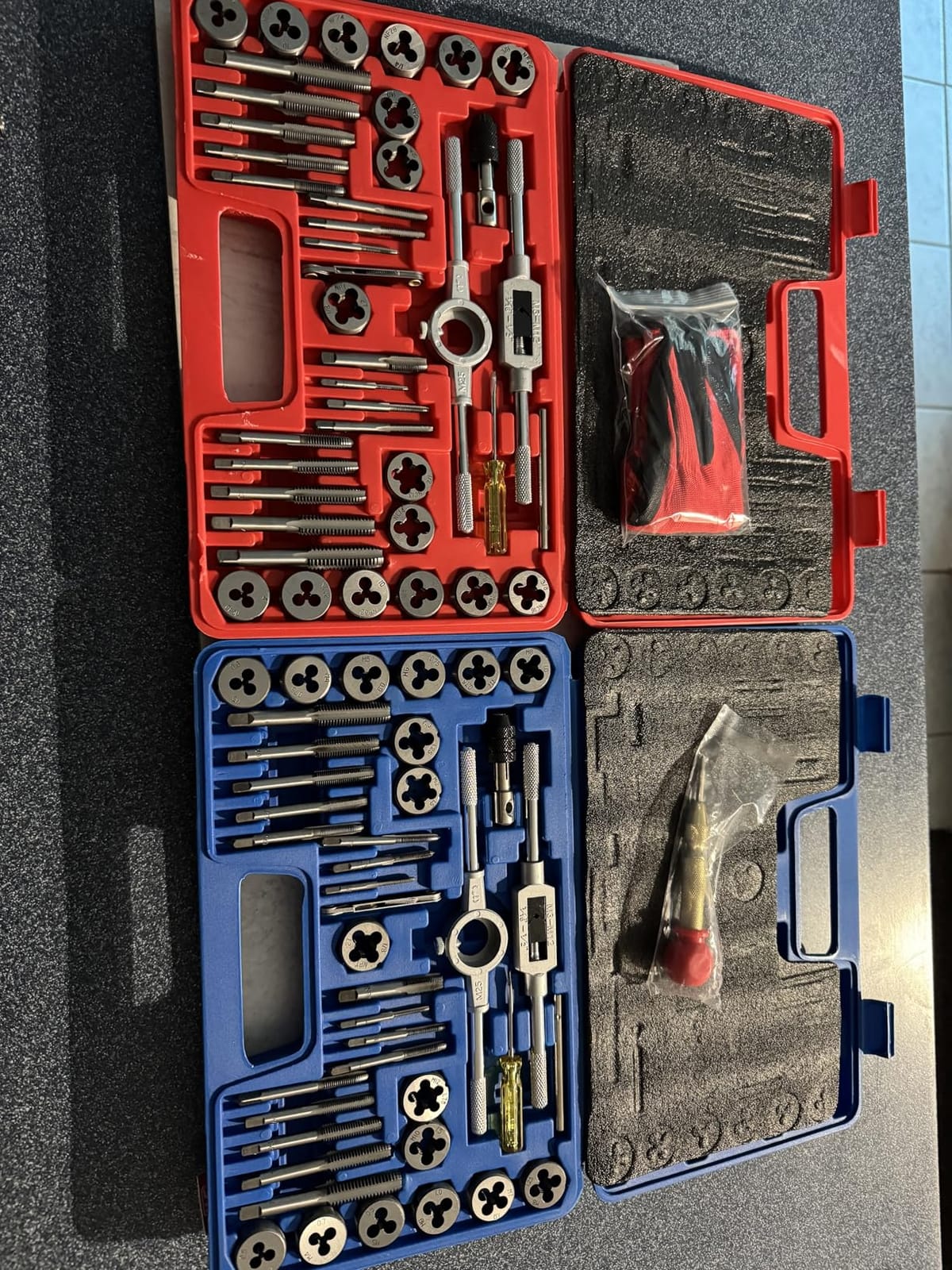 OMT Tap and Die Set, SAE and Metric Thread Repair and Cutting Kit customer photo 1