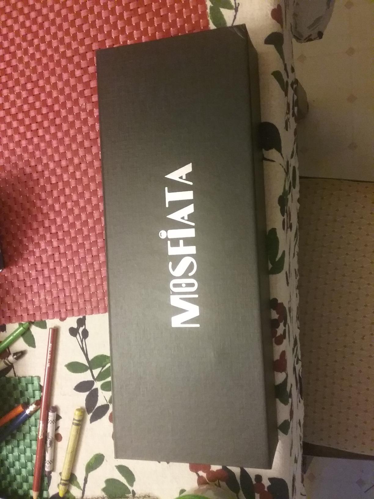 MOSFiATA Santoku Knife- 7 Inch Vegetable Knife Ultra Sharp Chopping Knife- Forged EN.4116 German Steel- Including Sheath,Finger Guard,Knife Sharpener,Full Tang,Best Gifts with Handmade Gift Box customer photo 2