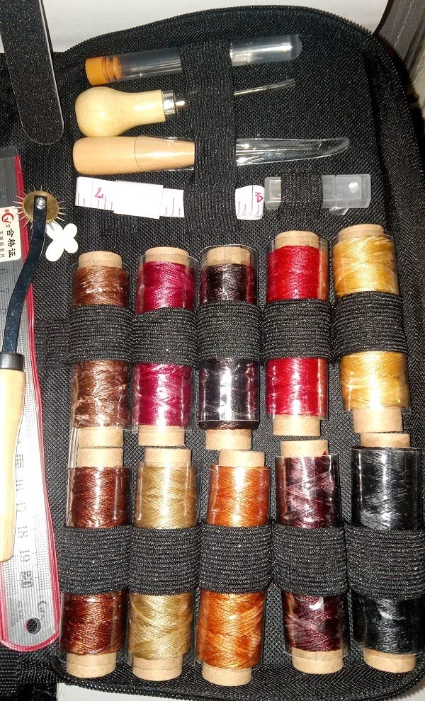 424 Pcs Leather Working Kit Leather Crafting Kits Leathers Tooling Kit customer photo 1