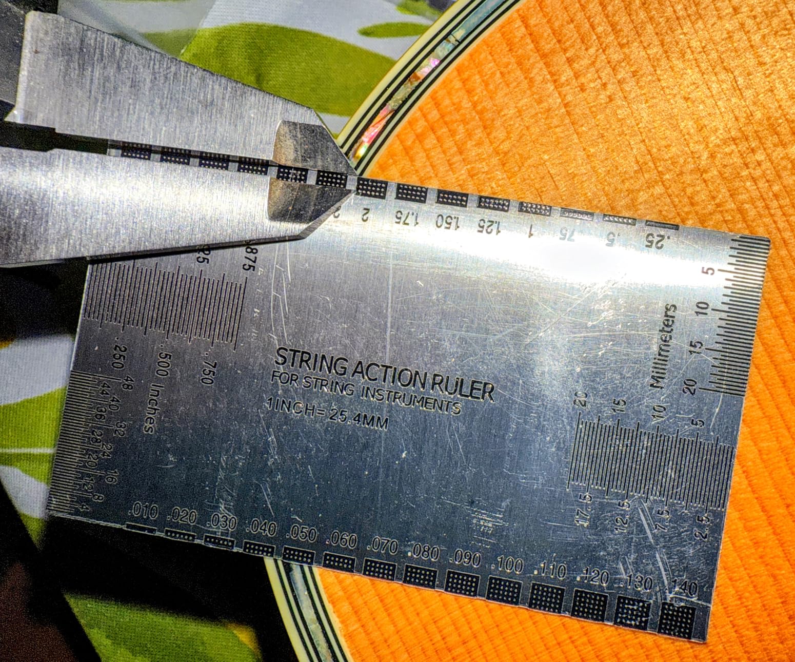 Mudder 15pcs Guitar Setup Kit Radius Gauge String Action Ruler Feeler Gauge customer photo 1
