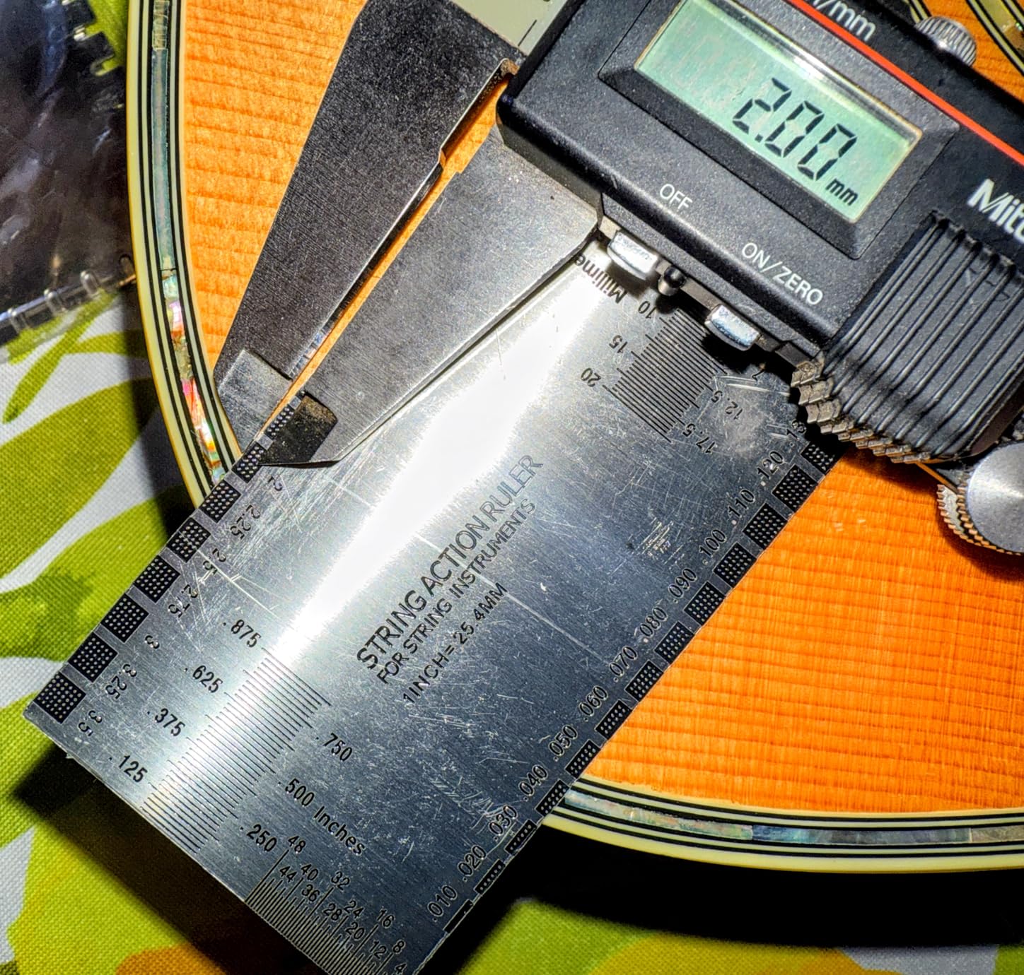 Mudder 15pcs Guitar Setup Kit Radius Gauge String Action Ruler Feeler Gauge customer photo 2