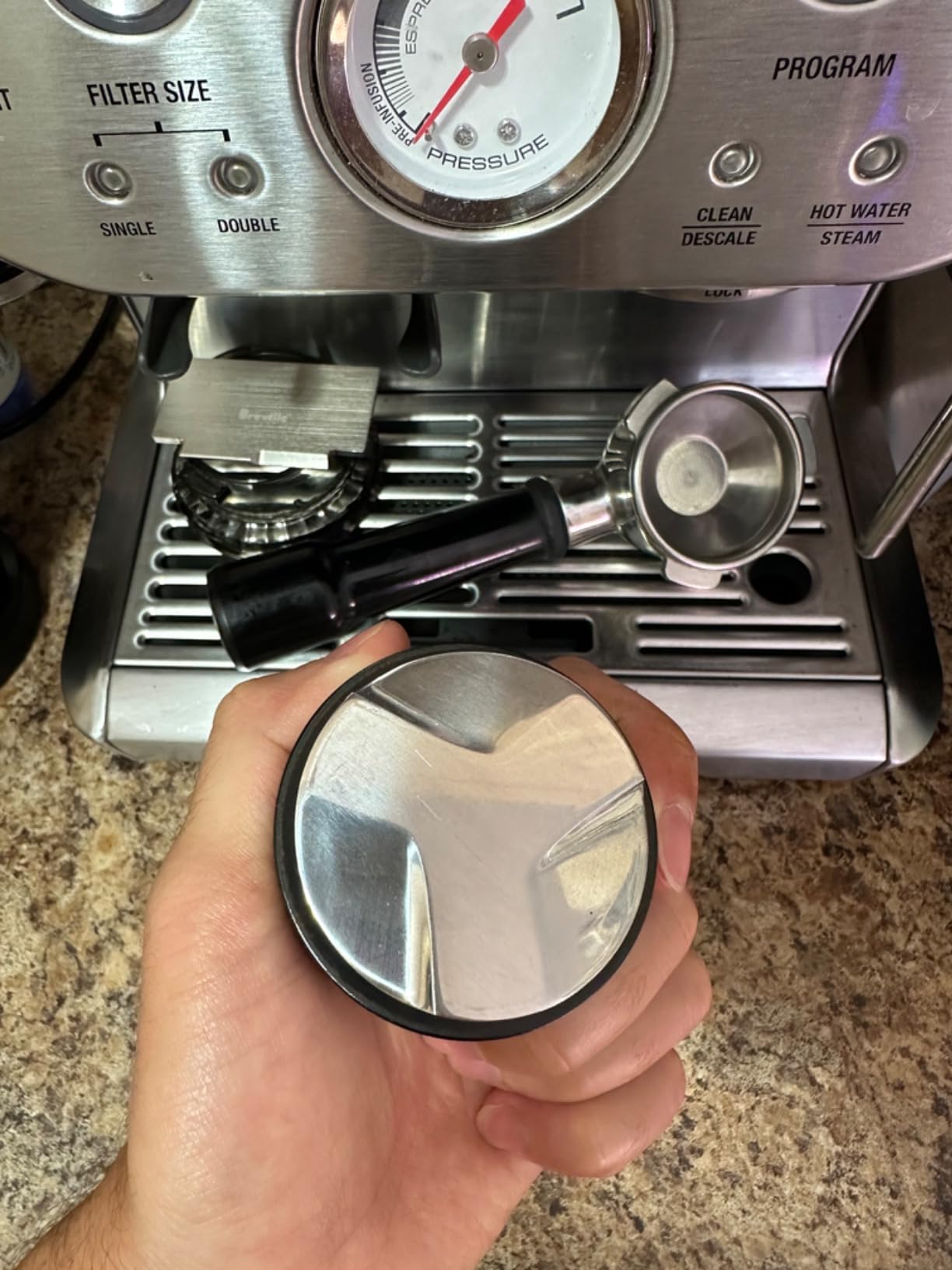 MATOW 53mm Coffee Distributor and Tamper, Dual Head Coffee Leveler Compatible with Breville 54mm Portafilter, Adjustable Depth- Professional Espresso Hand Tampers customer photo 2