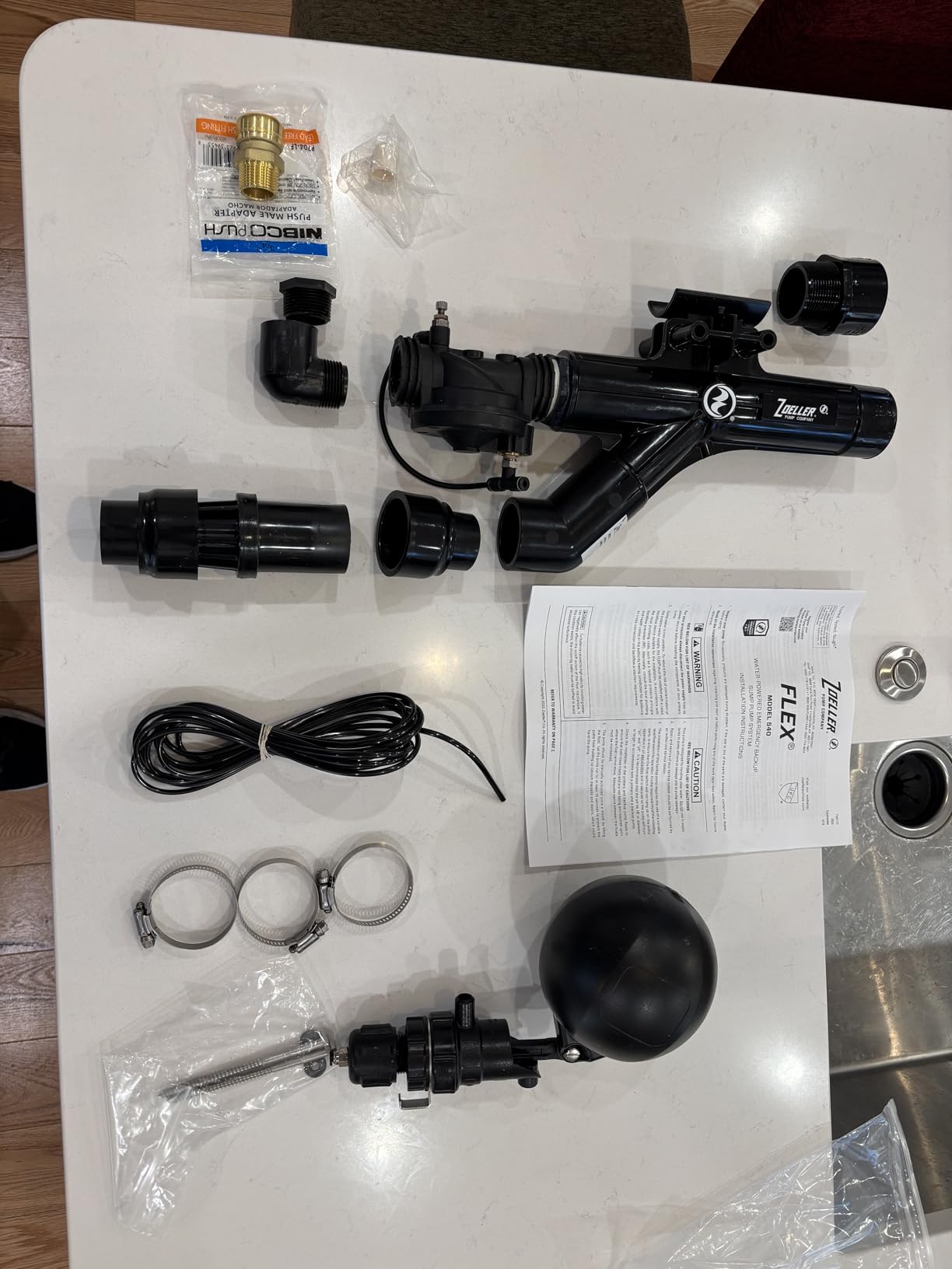 Zoeller 540 FLEX Water-Powered Backup Sump Pump System customer photo 1