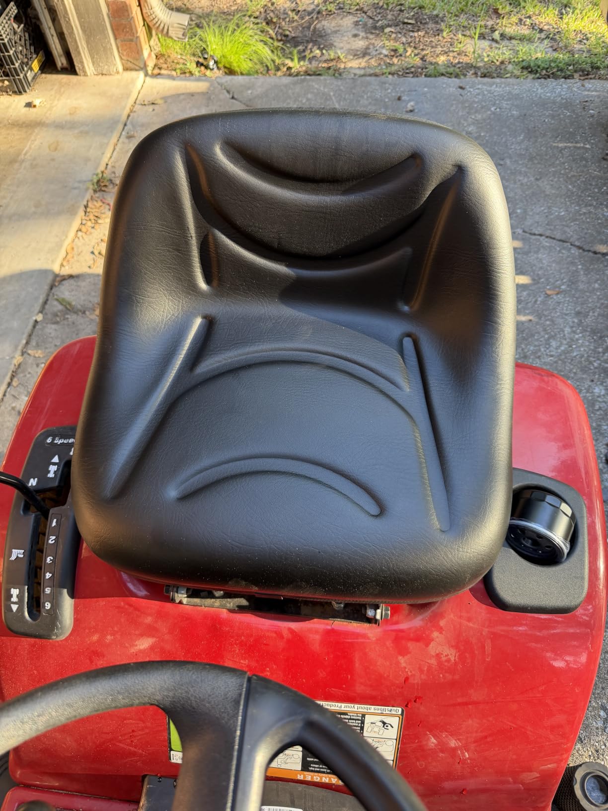 Riding Lawn Mower Garden Tractor Deluxe Seat for Variety of Brands (LMS2002) (Black) customer photo 1