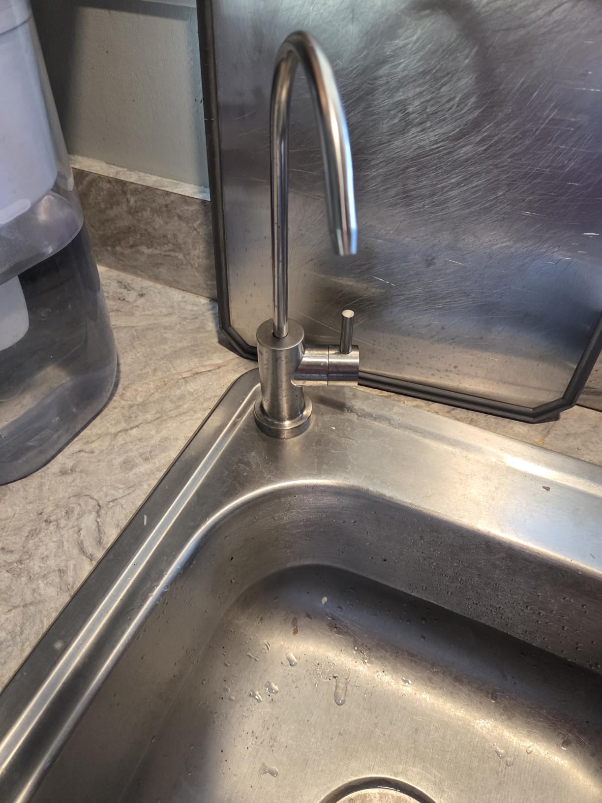 Waterdrop TSU 0.01 Micron Ultra Filtration Under Sink Water Filter System | 3-Stage Tankless Under Sink Water Filtration System, Smart Panel, with Faucet, Drilling Required, Reduces Odor, Not Lower TDS customer photo 1