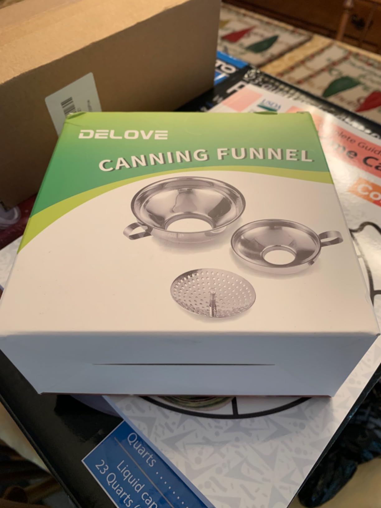 Delove Canning Funnel with Strainer for Wide and Regular Mason Jars - Wide-Mouth Funnels for Kitchen Use - Canning Supplies Kit - Stainless Steel - 3 Pack (Small and Large) customer photo 2