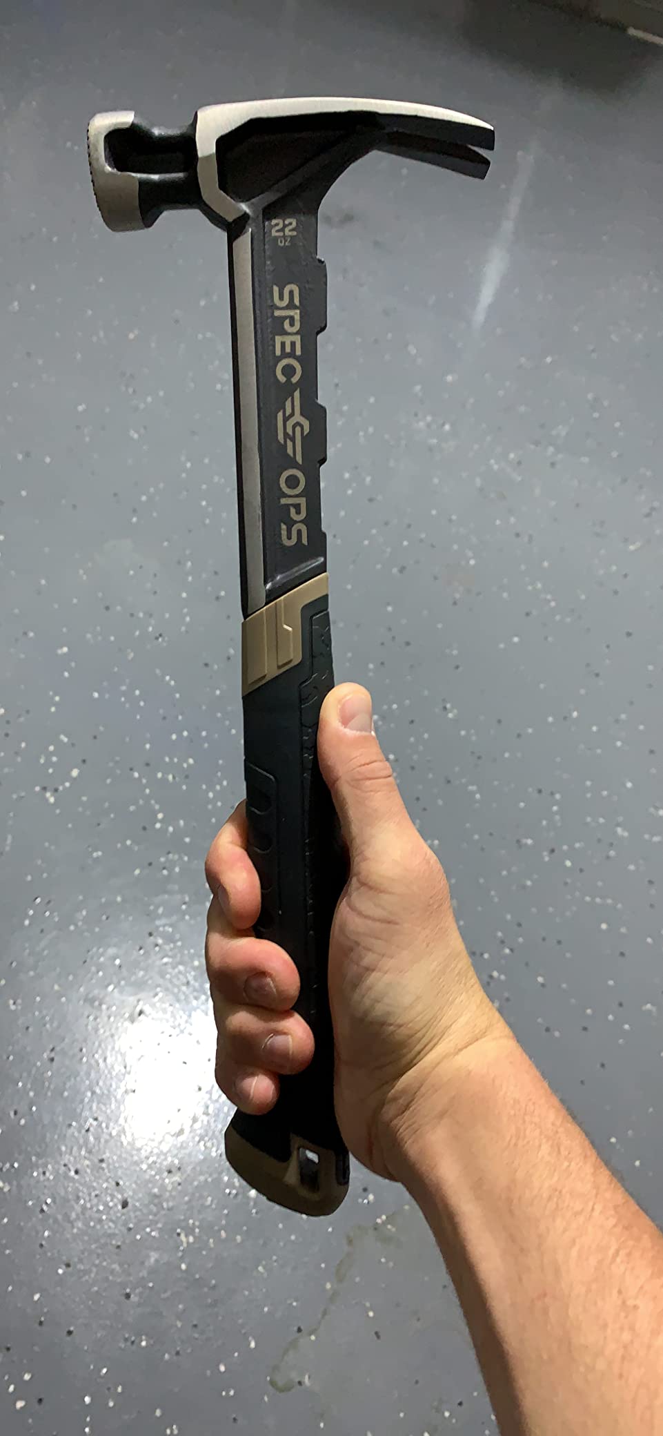Spec Ops Tools Framing Hammer for Carpentry & Demolition, Magnetic Nail Holder, Rip Claw, Milled Face 22 Oz customer photo 2
