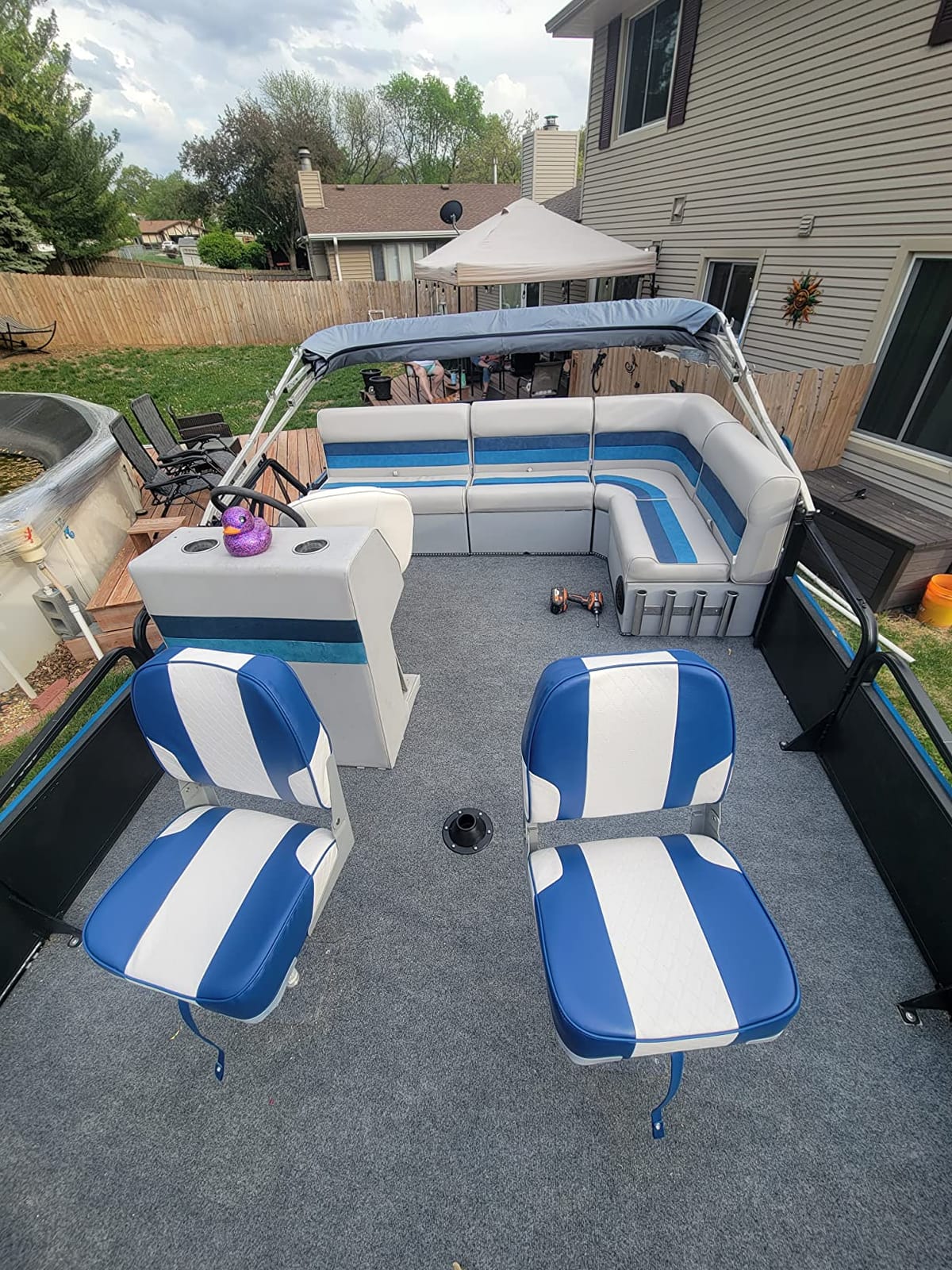 Leader Accessories Low Back Folding Fishing Marine Boat Seats 2 Pack customer photo 2