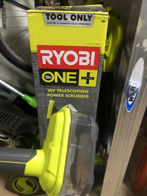 RYOBI ONEAND 18V Cordless TELESCOPING Power Scrubber Tool ONLY P4500 customer photo 1