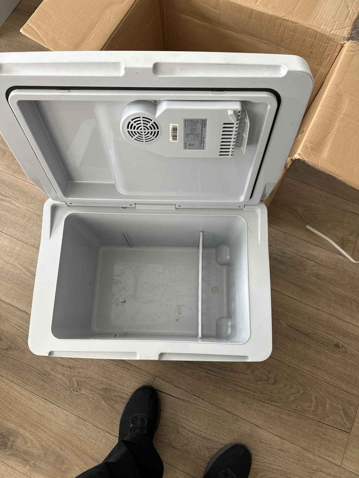 Ivation Electric Cooler & Warmer with Wheels & Handle |48 Quart (45 L) | Portable Thermoelectric Fridge For vehicles & Trucks| 110V AC Home Power Cord & 12V Car Adapter for Camping, Travel & Picnics customer photo 1