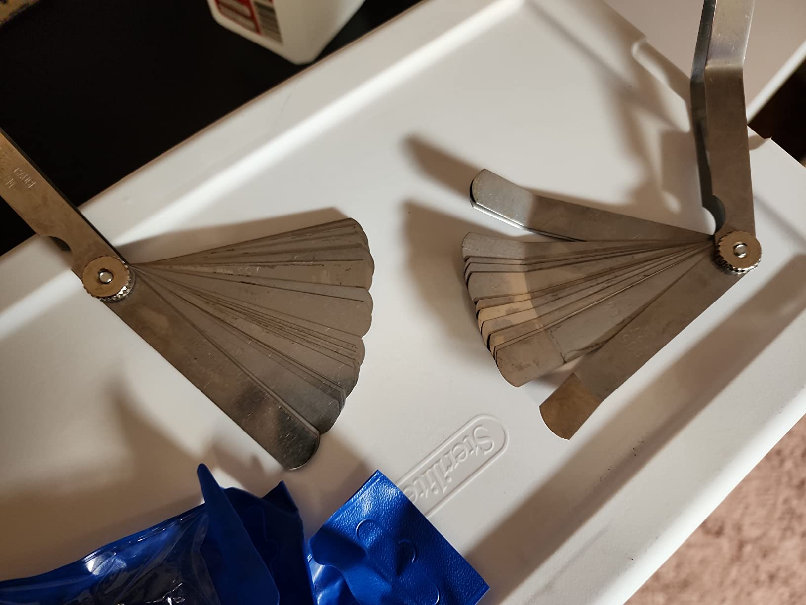 CAMWAY Feeler Gauge Set, 32 Straight and 16 Bent Blades, SAE Metric customer photo 1