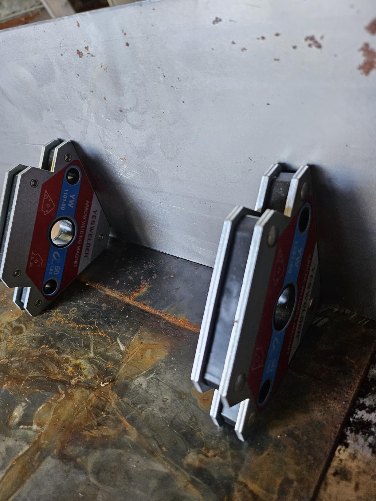 YESWELDER 4-Pc Welding Magnet Set, 50 lb Holding Power Welding Accessories customer photo 2