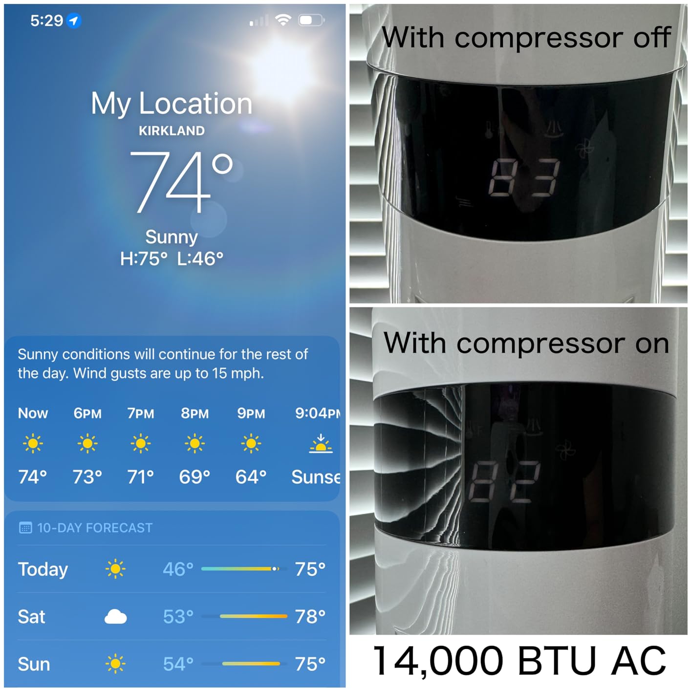 TOSOT 9,000 BTU Air Conditioner Easier to Install, Quiet and 3-in-1 Portable AC, Dehumidifier, Fan for Rooms up to 250 Sq Ft, Aovia Series, White customer photo 1