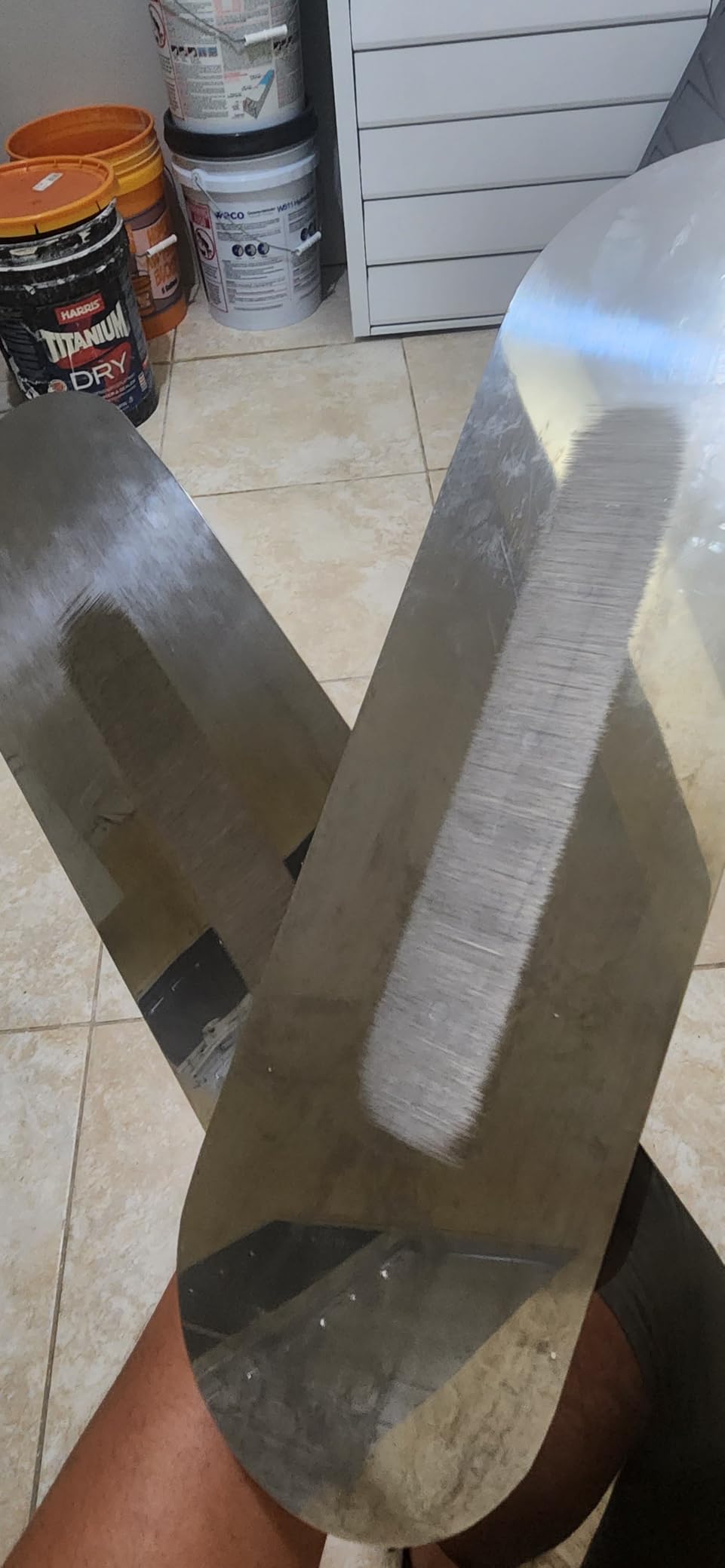 Goldblatt 2 Pieces Stainless Steel Pool Trowel for Concrete Finishing customer photo 1