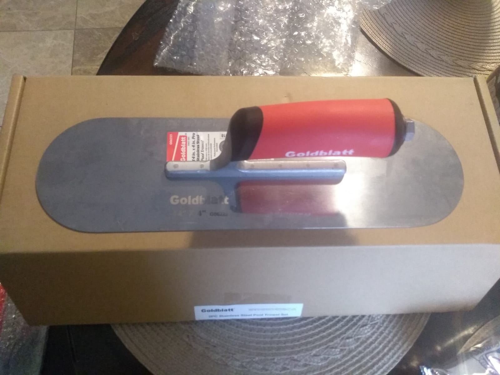 Goldblatt 2 Pieces Stainless Steel Pool Trowel for Concrete Finishing customer photo 2