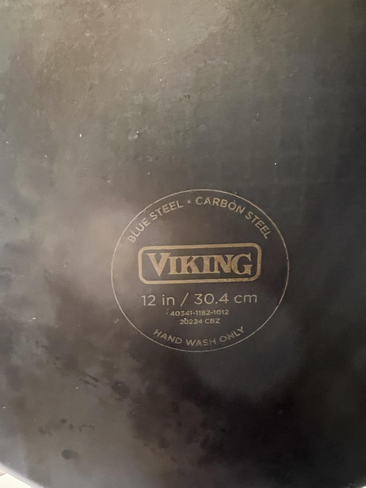 Viking Blue Carbon Steel Frying Pans, Kitchen Cookware Set, 10 and 12 Inch, Black customer photo 1
