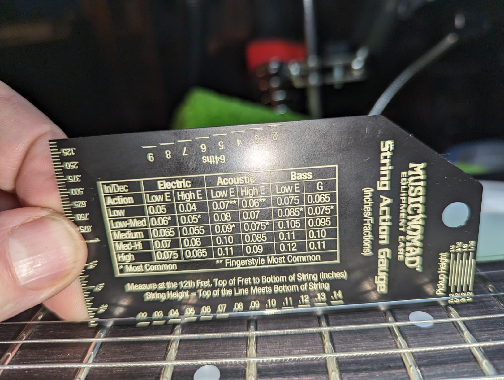 MusicNomad Precision 6 pc. Guitar Setup Gauge Tool Set (MN604) customer photo 2