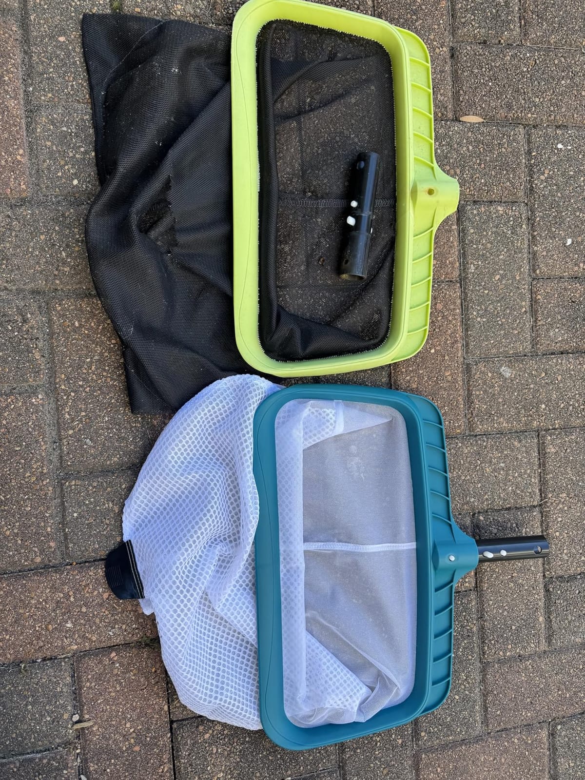POOLWHALE Pool Skimmer Leaf Rake Net, Fine Mesh Deep Nylon Bag (No Pole) customer photo 2
