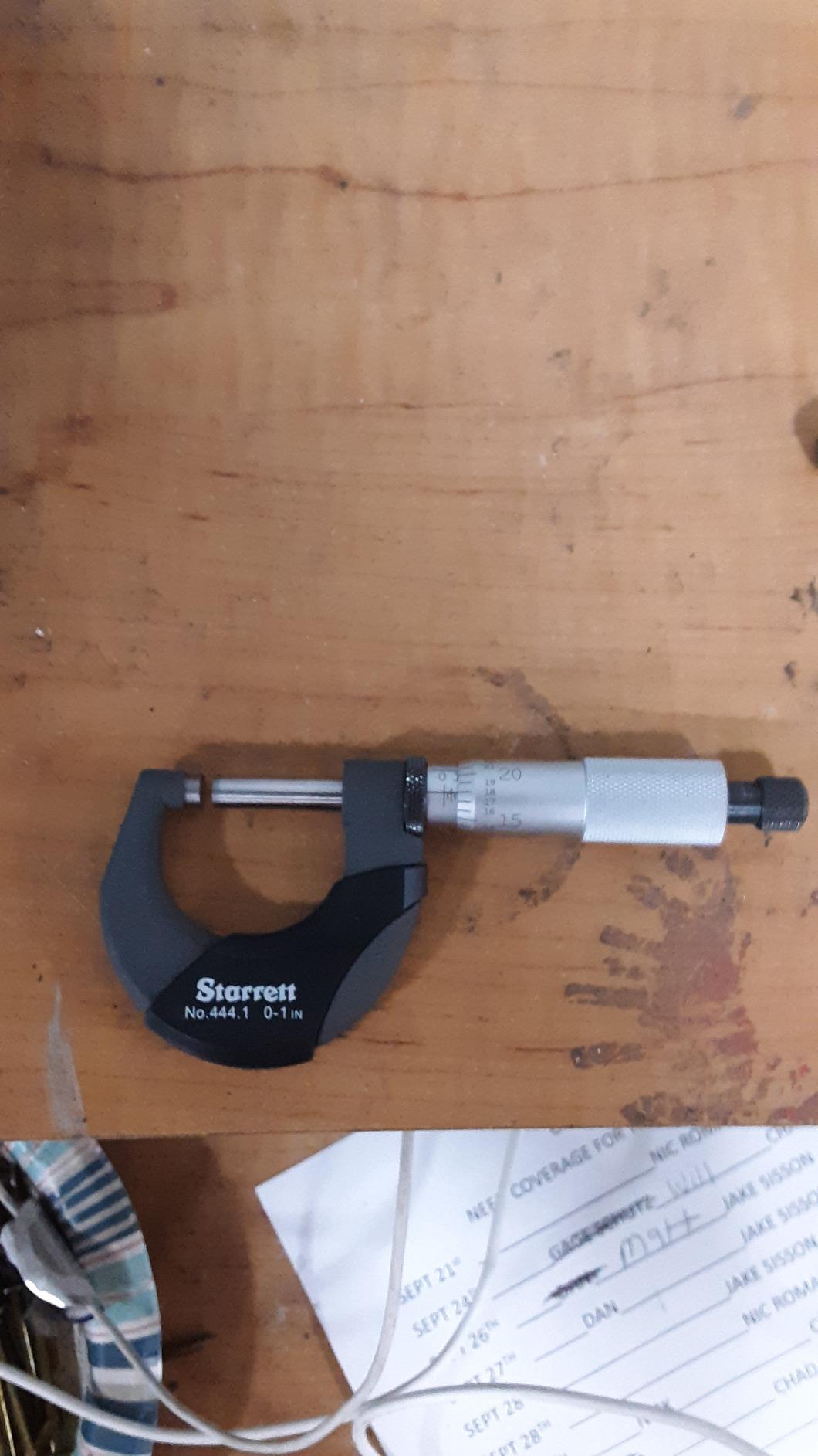 Starrett Outside Digital Micrometer, 0-1