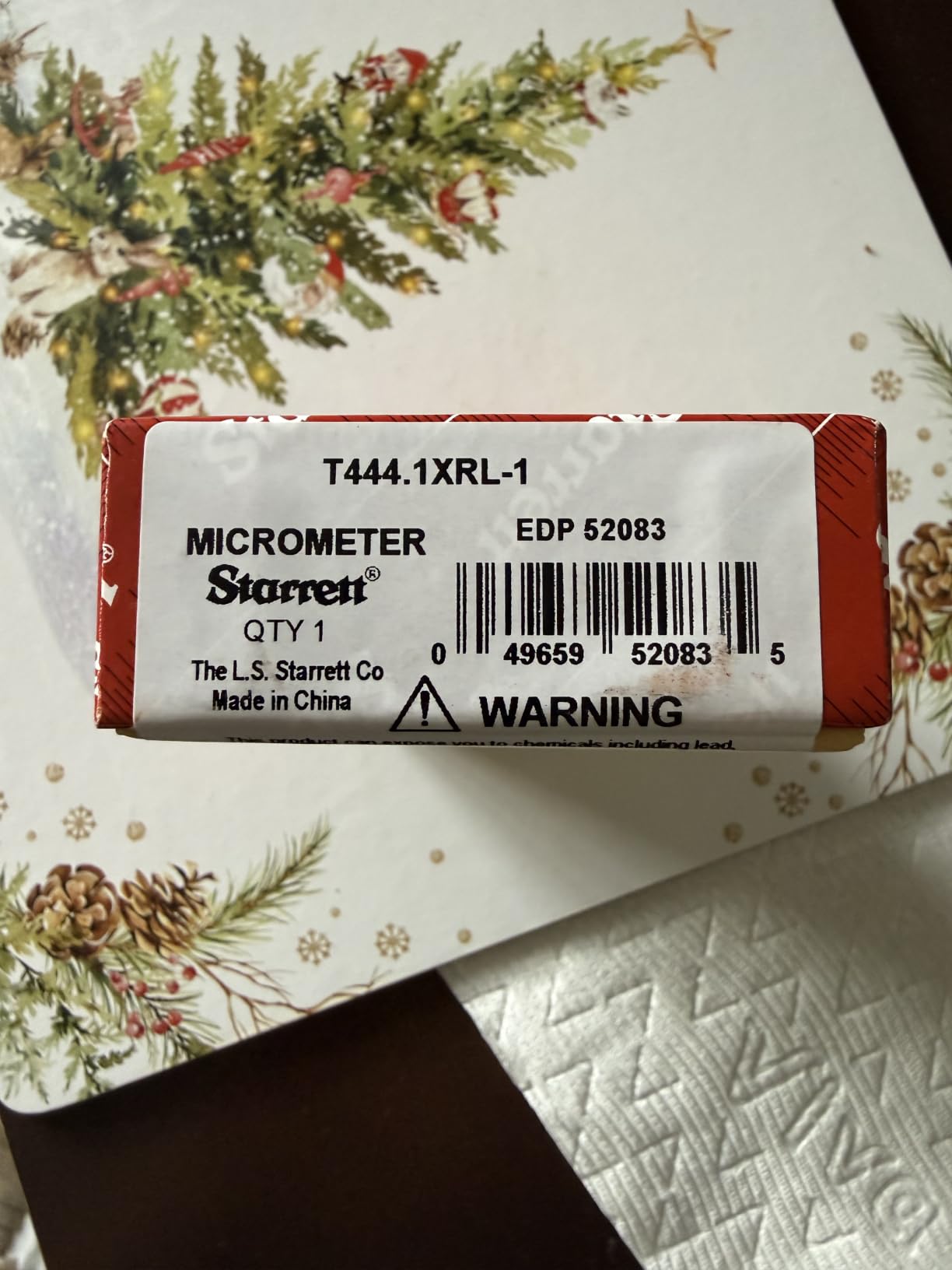 Starrett Outside Digital Micrometer, 0-1