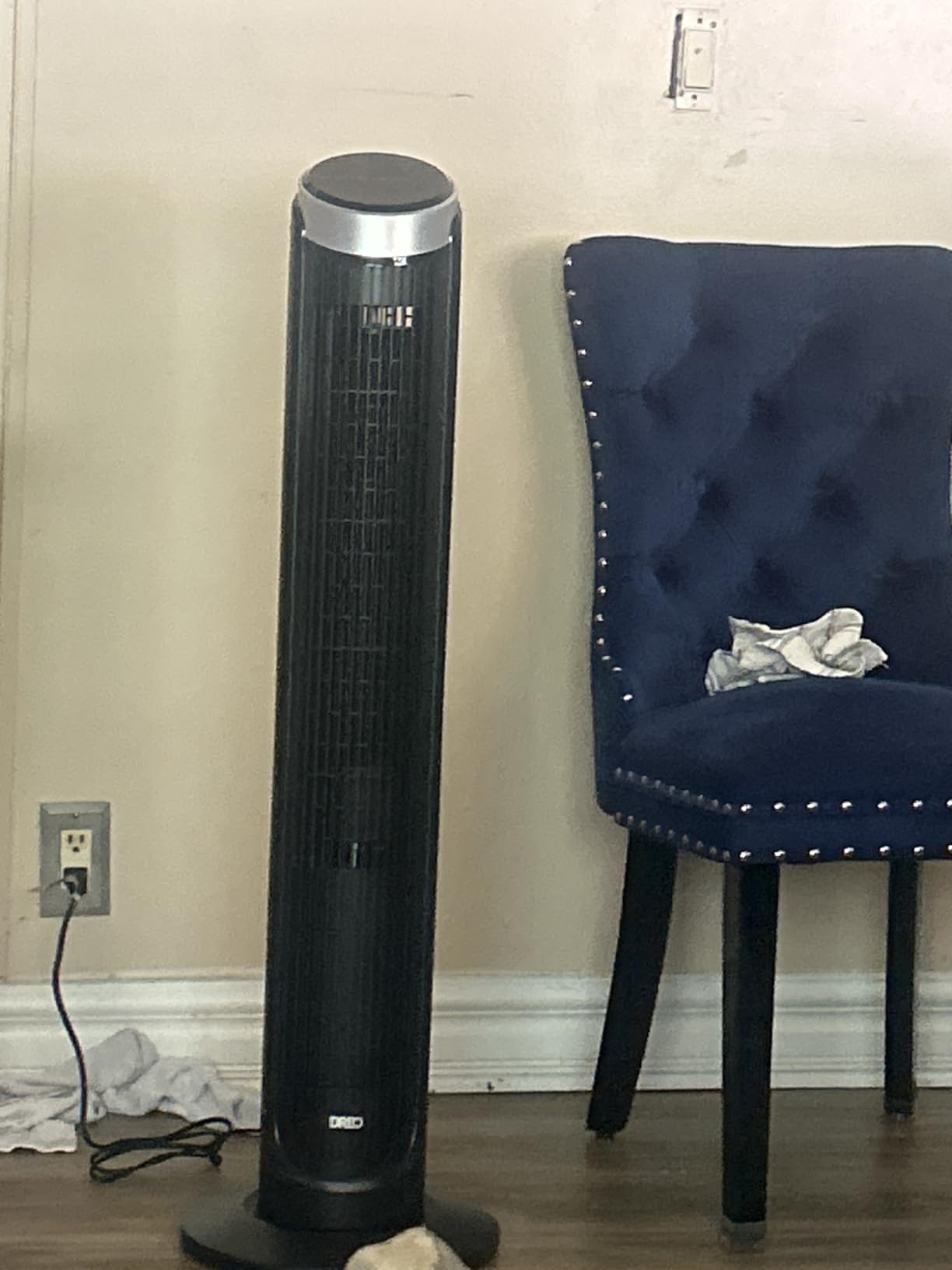 DREO Tower Fan for Bedroom, 90° Oscillating Fans that Blow Cold Air | 26 ft/s Powerful Airflow, 28dB Quiet Fan, 5 Speeds, 4 Cooling Modes, 12H Timer, 40