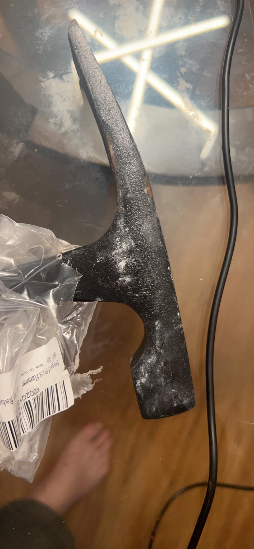 Forged Brick Hammer, Geologist Rock Pick, Bricklayer's/Mason's Hammer - 30 oz Masonary Tool with Forged Steel Construction & Shock Reduction Handle customer photo 2