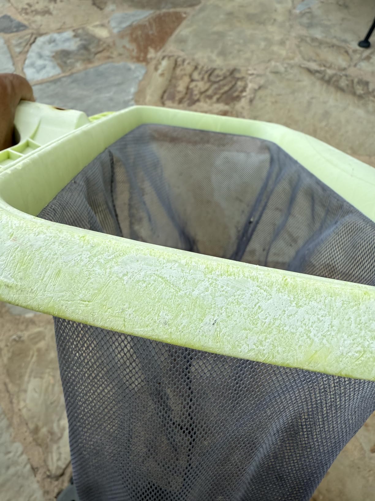 Sepetrel Swimming Pool Leaf Skimmer Net,Reinforced Frame Deep Rake Net customer photo 2