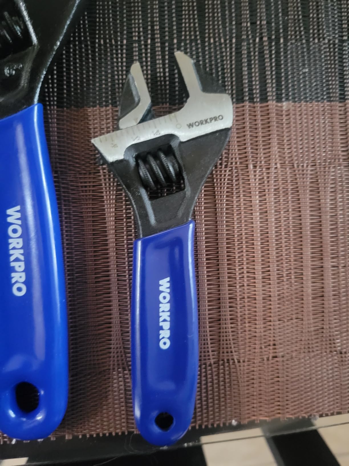 WORKPRO 2-Piece Adjustable Wrench Set, 6-Inch & 10-Inch Wide Jaw Wrenches customer photo 1