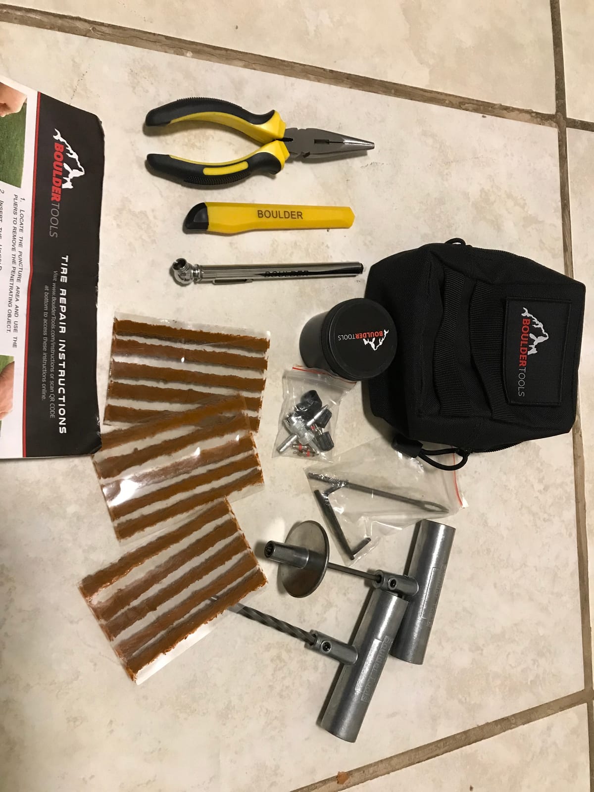 Boulder Tools Tire Plug Kit - Heavy Duty Tire Repair Kit for Tubeless Tires customer photo 2