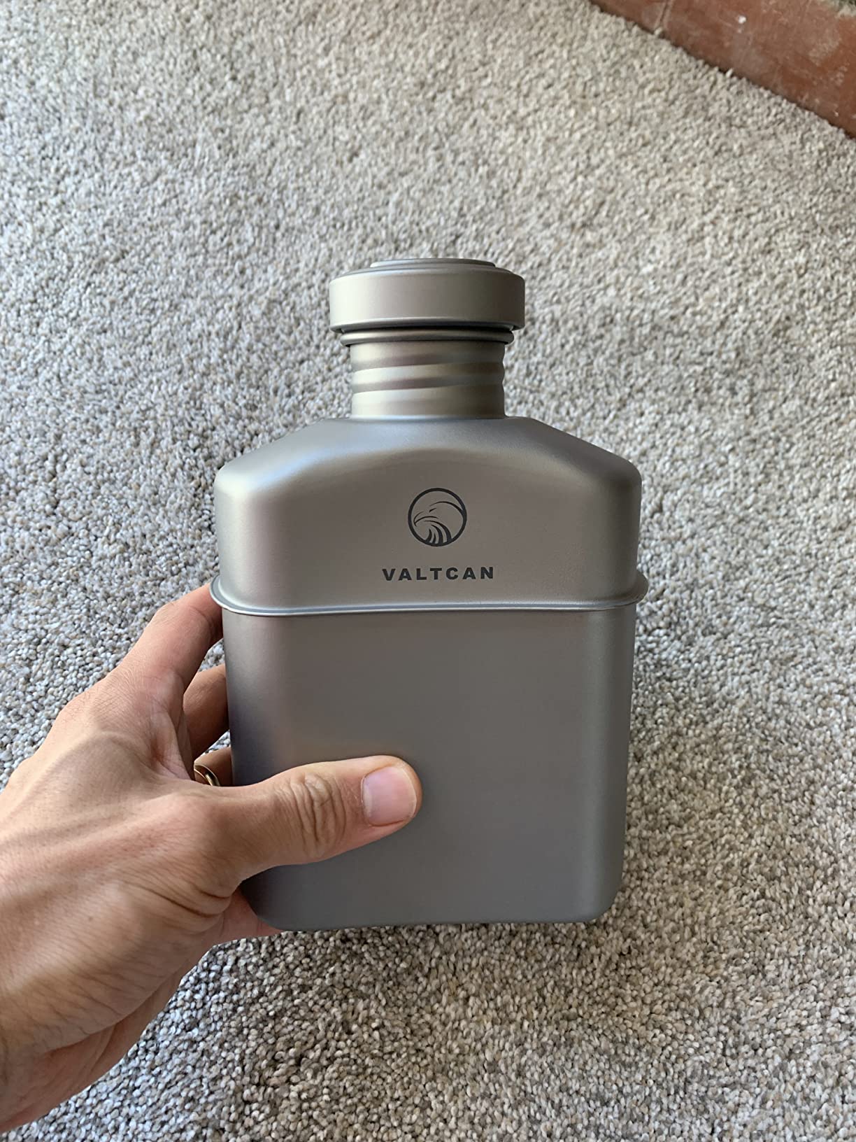 Valtcan Titanium Canteen Mess Kit 1100ml 37oz Capacity with 750ml and 400ml cookware Cups customer photo 1