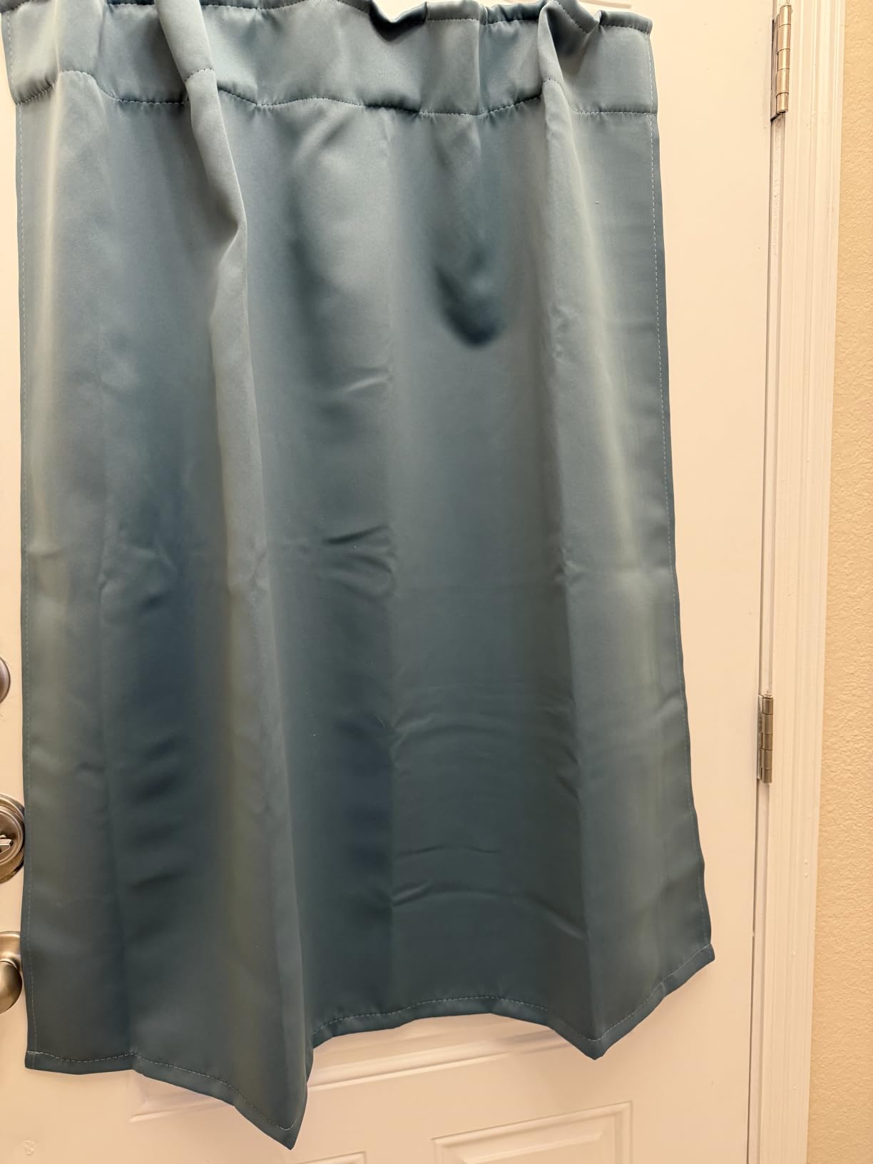 NICETOWN Extra Long and Wide Blackout Curtains for Patio Sliding Glass Door, Thermal Insulated Curtains and Draperies with Rod Pocket & Back Tab (Stone Blue, 2 Panels, W70 x L108) customer photo 1