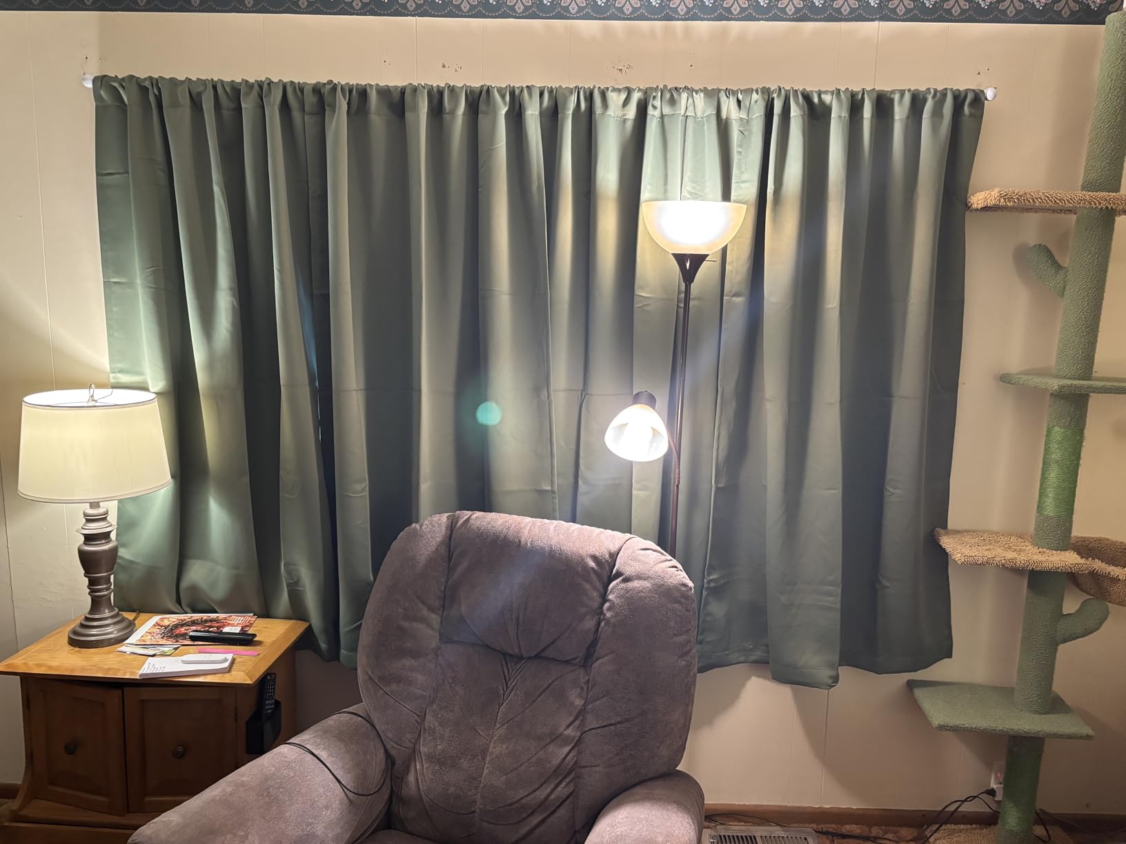 BGment White Blackout Curtains for Bedroom 63 Inch Long 2 Panels, Thermal Insulated Black Out Curtains, Room Darkening Soundproof, Rod Pocket Window Curtains for Living Room, 52 x 63 Inch customer photo 2