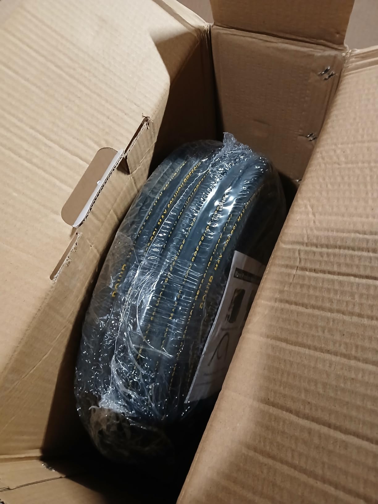 POHIR Pressure Washer Hose 50 ft with 3/8 Inch Quick Connect, Kink Resistant High Tensile Wire Braided,with 2 pcs M22 14mm Adapter Set, 4200 PSI Power Washer Hose customer photo 1