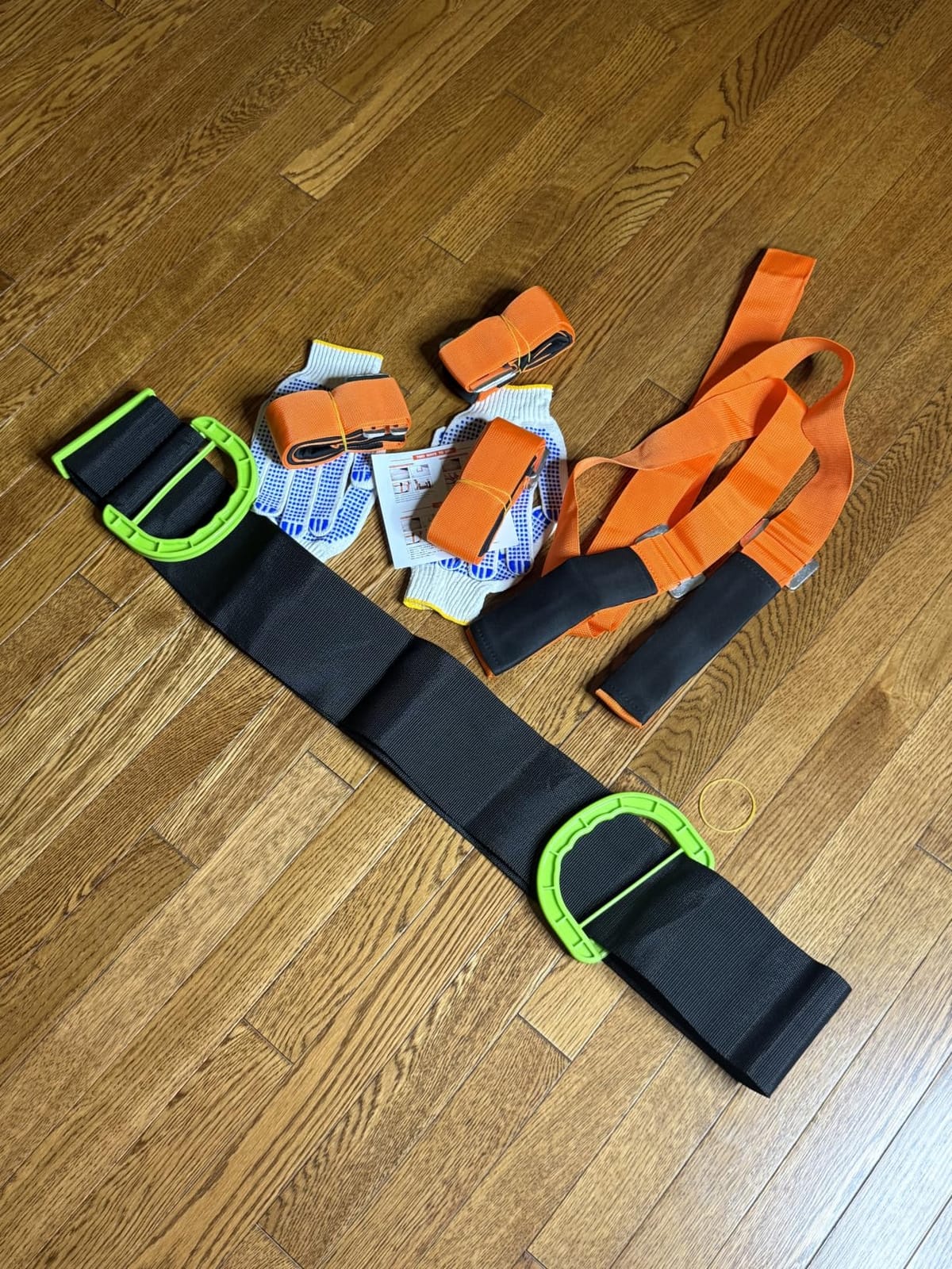 Moving Straps Lifting（Padded） one Person 2-Person Lifting and Moving System Appliance,for Harness Moving Mattress Couch Furniture Heavy Things,Suitable Professional Moving Body Strap Wrist Strap customer photo 1