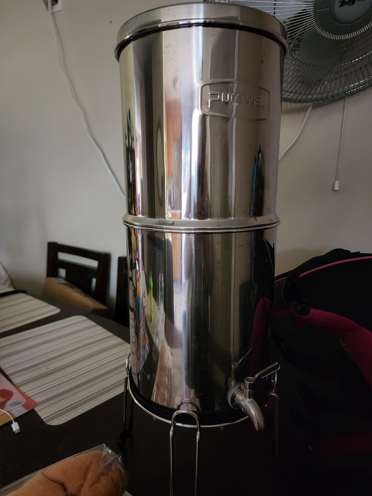 Purewell 8-Stage 0.01um Ultra-Filtration Water Filter System, 304 Stainless Steel Countertop System with 4 Filters, Metal Water Level Spigot and Stand, Reduce Fluoride and Chlorine, 2.25G, PW-OB-CF customer photo 2