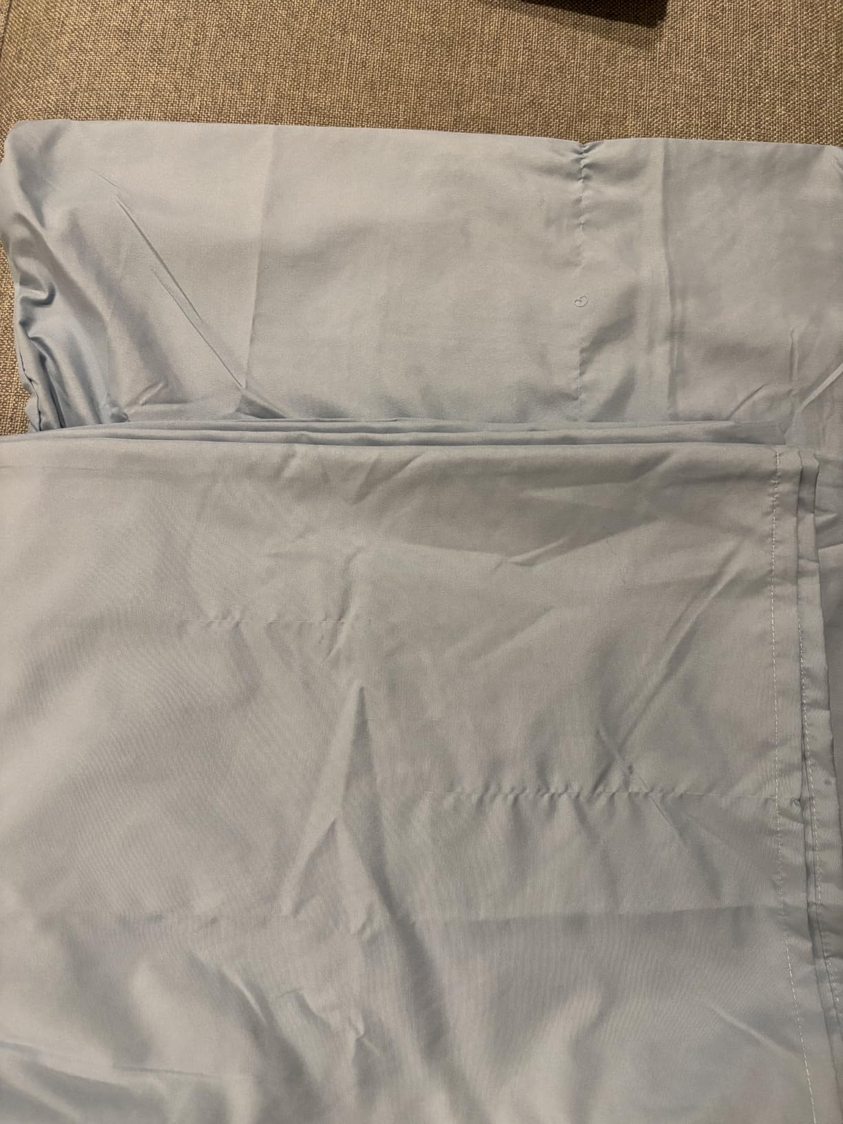 King Size 4 Piece Sheet Set - Breathable & Cooling Sheets - Steel Blue customer photo 2