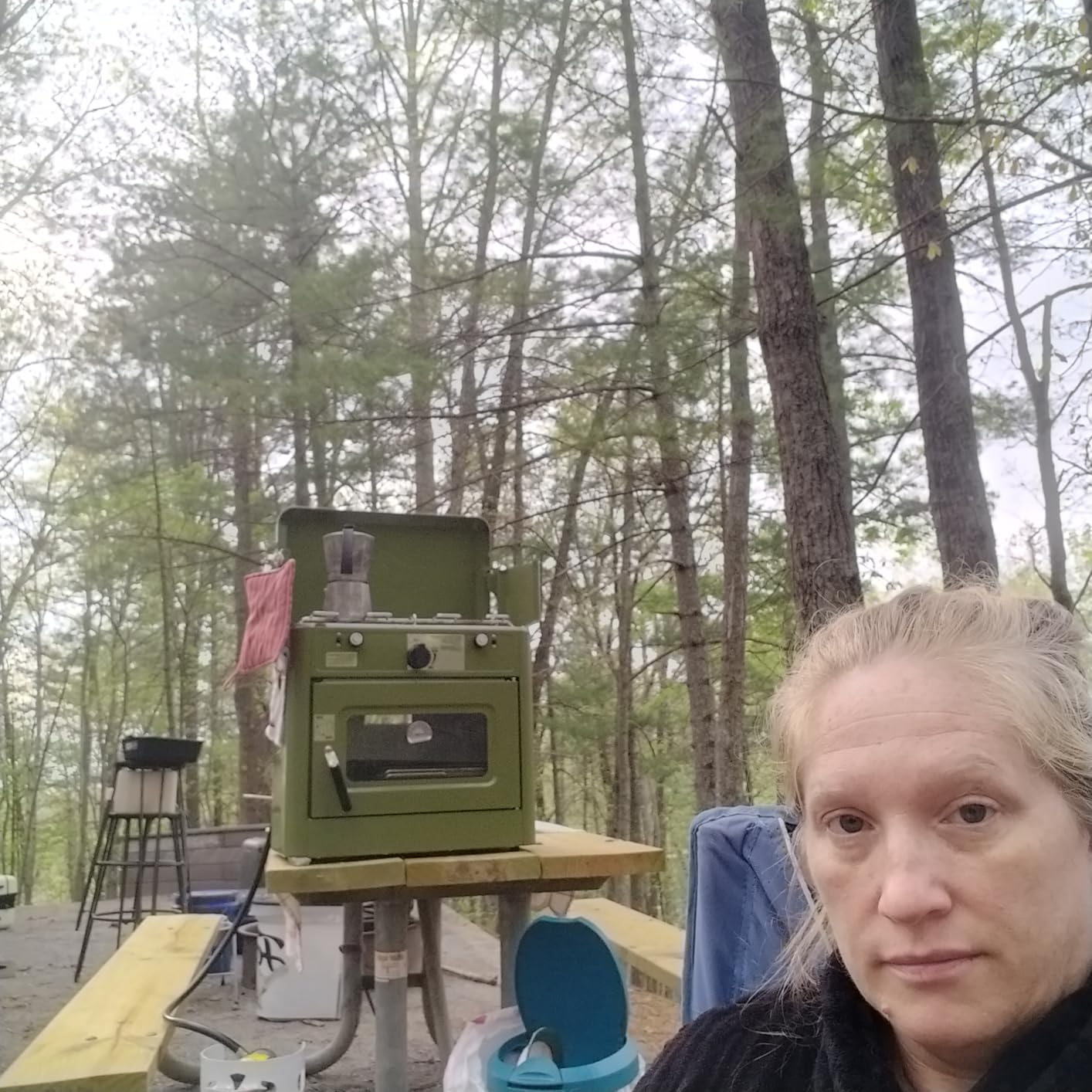 Hike Crew Outdoor Gas Camping Oven w/Carry Bag | CSA Approved Portable Propane-Powered 2-Burner Stove & Auto Ignition, Overheat Safety Shutoff, Built-In Thermometer Hose Regulator Included customer photo 1