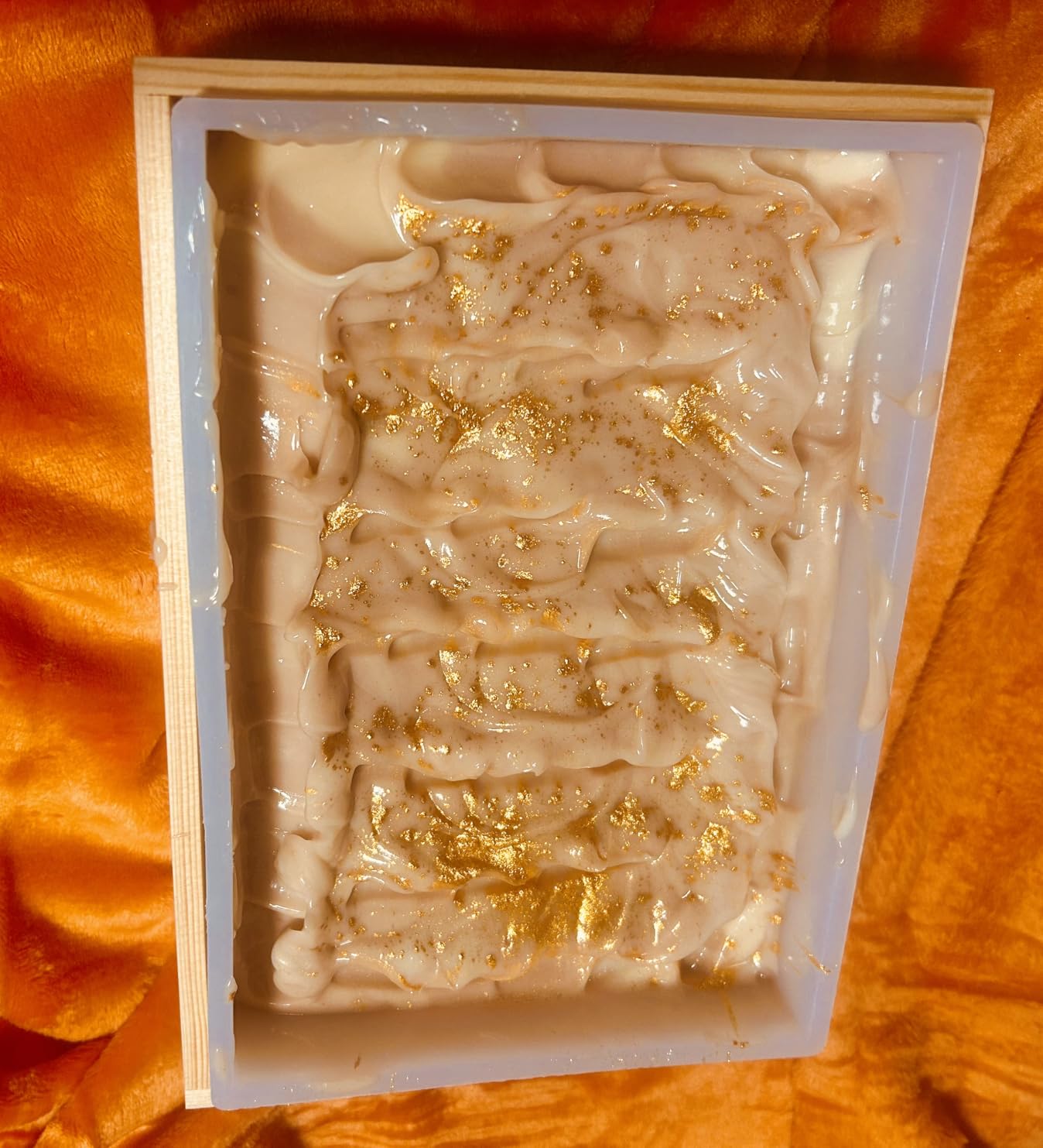 Large Soap Molds, 8L/282oz Rectangle Silicone Liner for 18 Bar Mold with Wooden Box and Lid,DIY Handmade Soap Making Tools customer photo 2