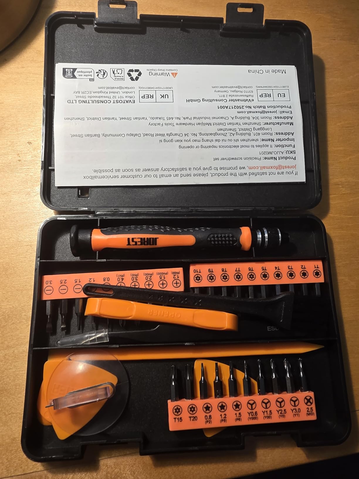 JOREST 40Pcs S2 Steel Small Precision Screwdriver Set with Torx T5 T6 T8 customer photo 2