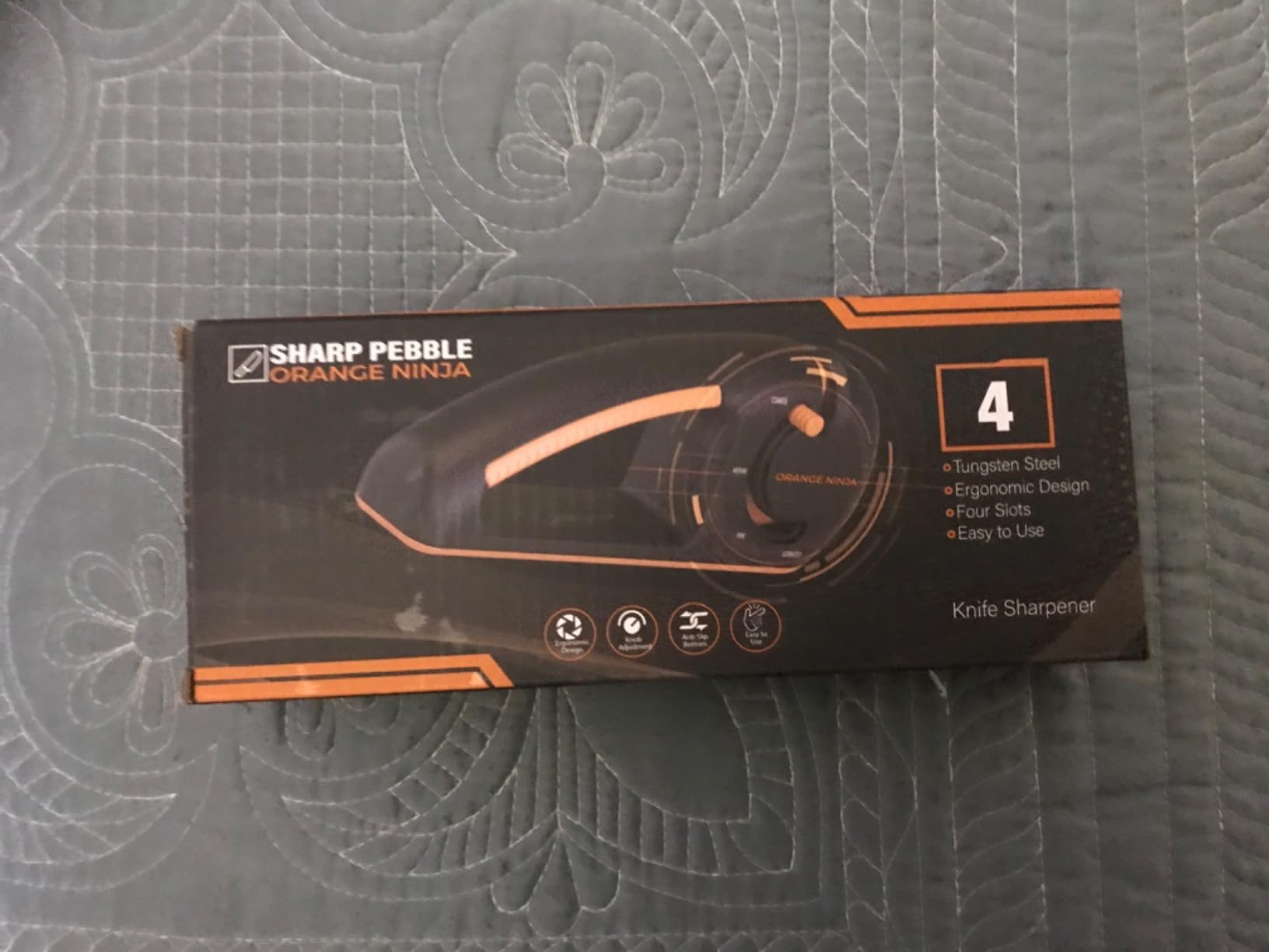Orange Ninja Serrated & Kitchen Knife Sharpener – 4-Stage Sharpening Tool customer photo 2