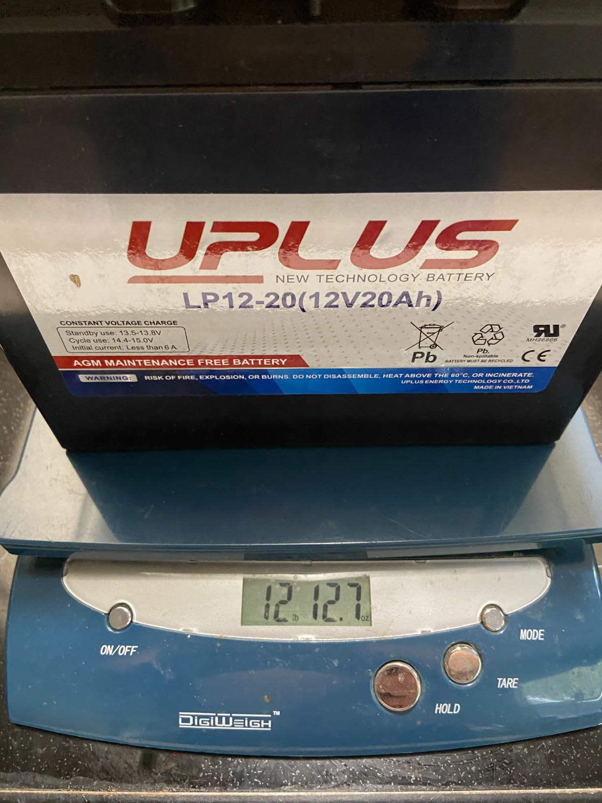 UPLUS LP12-35 12V 35Ah Deep Cycle Battery, Rechargeable AGM SLA Batteries customer photo 2