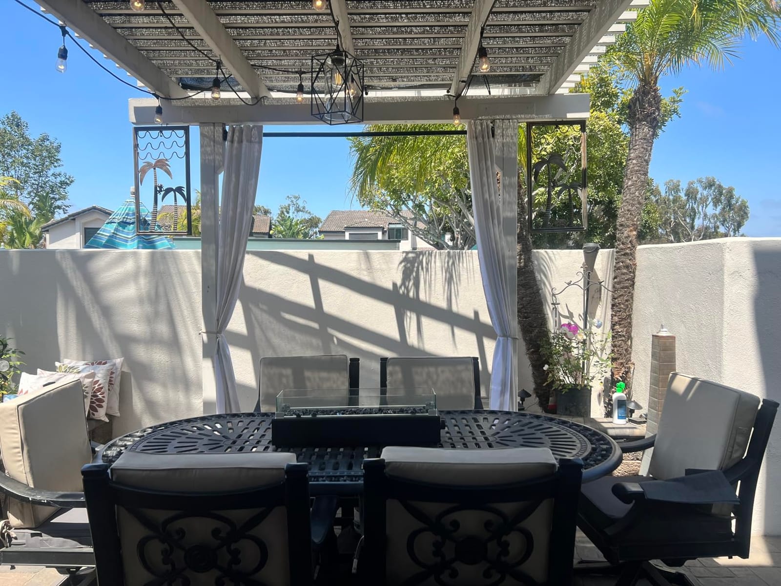 Sun Zero Valencia 2-Pack Cabana Stripe Indoor/Outdoor UV Protectant Energy Efficient Grommet Curtain Panel Pair customer photo 1