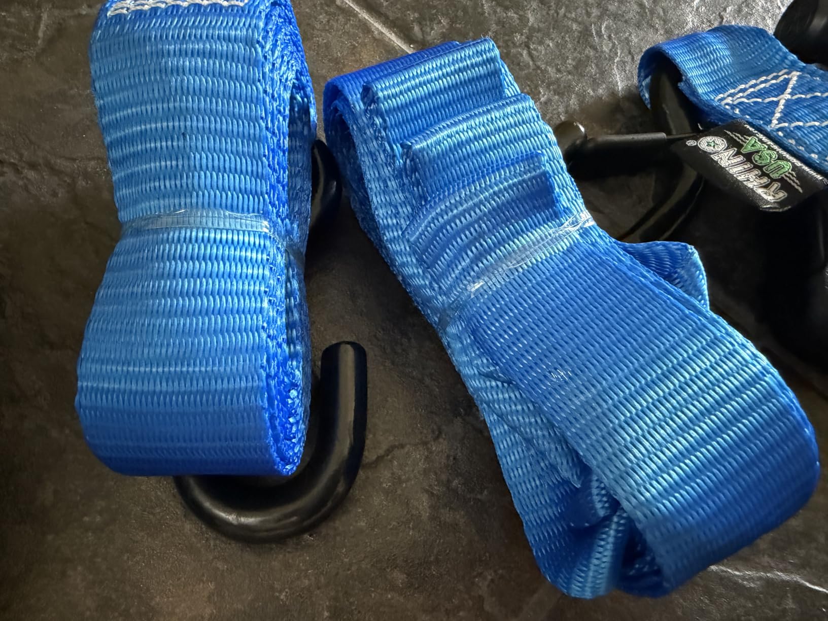 Rhino USA Heavy Duty Ratchet Tie Downs (4-Pack) - 1.6in x 15ft, 5,000lb customer photo 2