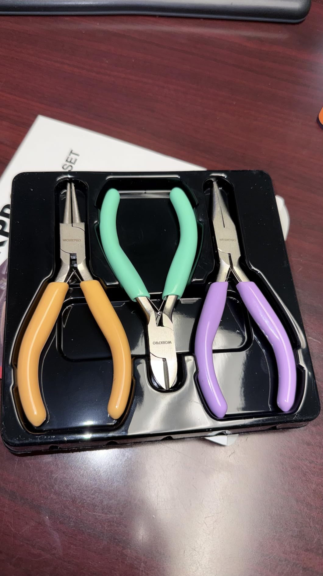 WORKPRO Jewelry Pliers Set, 3 Pack Jewelry Making Tool Kit customer photo 2